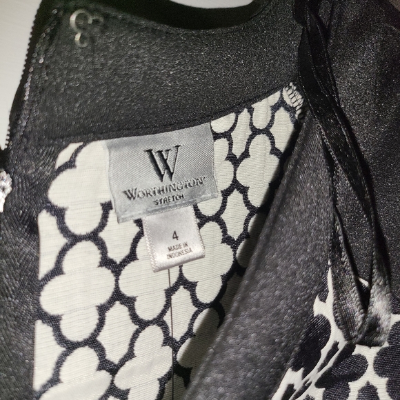 Worthington NWT black and white dress - Picture 3 of 8